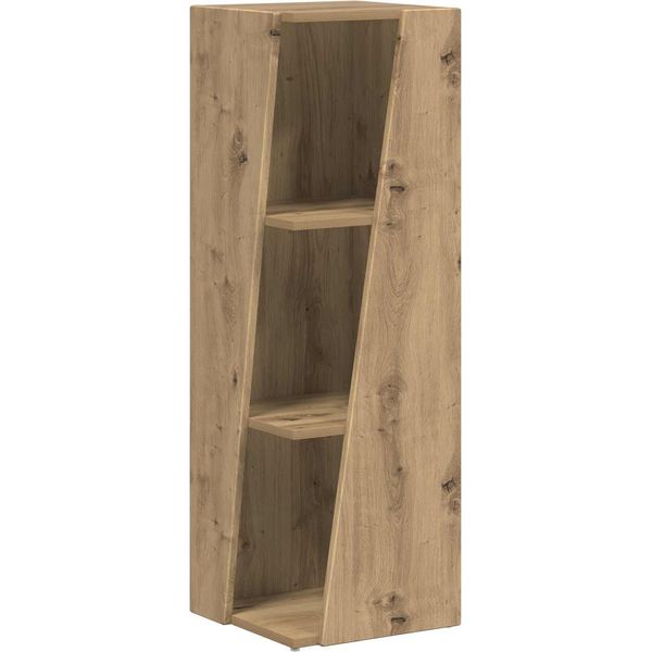 Vidaxl Scaffale Laterale Artisan In Rovere 33 X 32 X 100,5 Cm Materiale Ligneo-image
