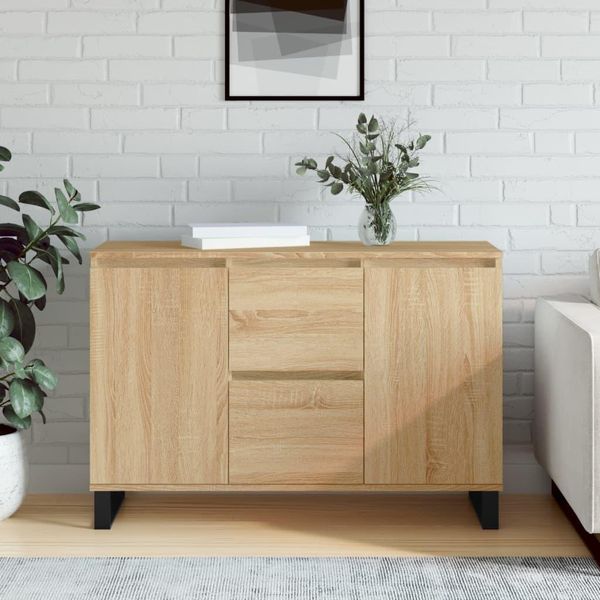 Maison Exclusive - Credenza Sonoma In Rovere 101,5X35X70 Cm Materiale Ligneo-image