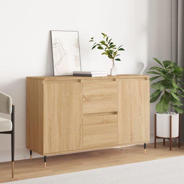 Syfax™ Credenza Rovere Sonoma 101,5X35X70 Cm In Legno Multistrato-image