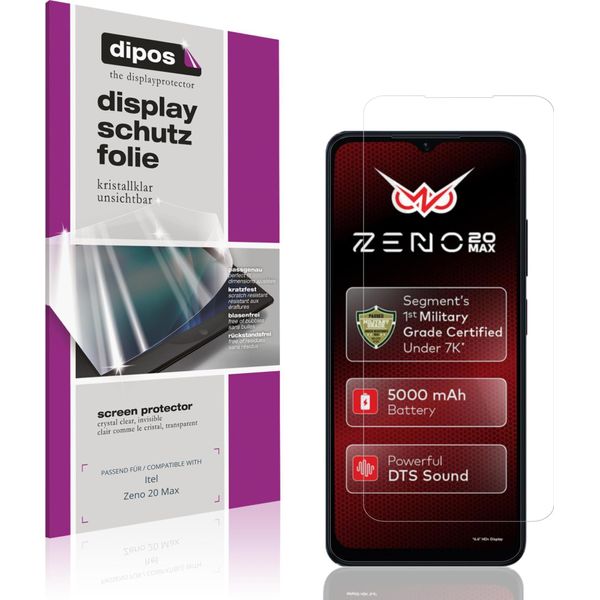 4X Pellicola Protettiva Per Itel Zeno 20 Max Protezione Schermo Claro Display Dipos-image
