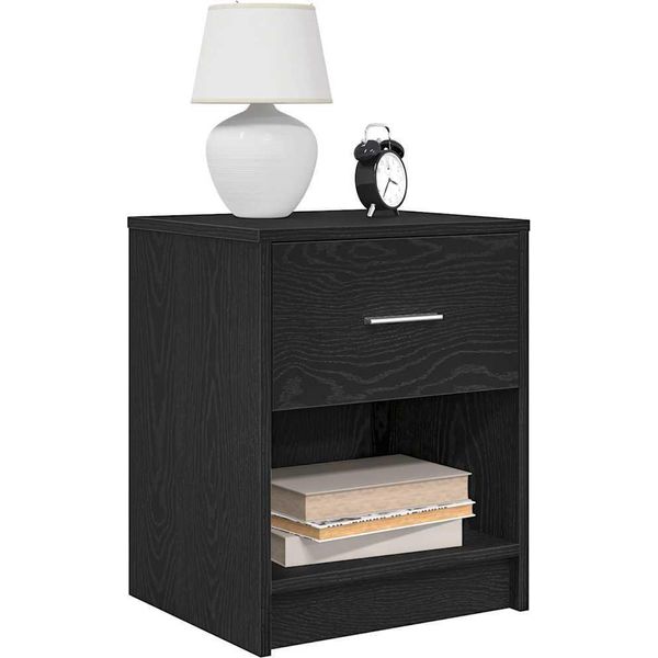 Maison Exclusive - Comodini 2 Pz. Con Cassetto Nero 40X34X50 Cm-image
