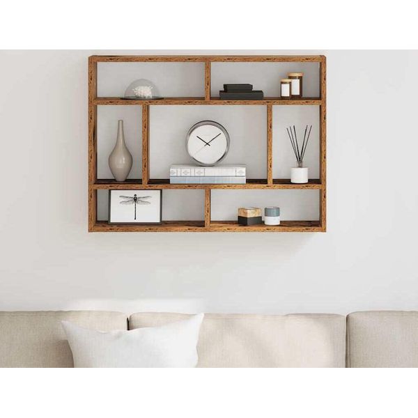 Maison Exclusive - Mensola Da Parete Effetto Legno Antico 75X16X55 Cm Materiale Ligneo-image