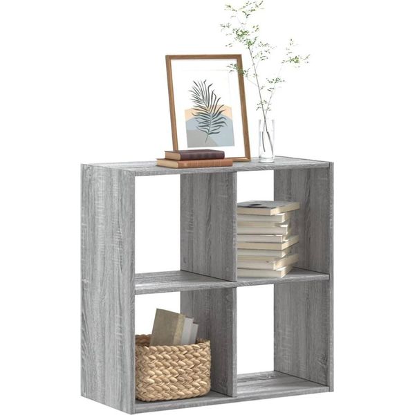 Maison Exclusive - Libreria Grigio Sonoma 68,5X32X68,5 Cm Materiale Ligneo-image