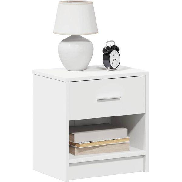 Maison Exclusive - Comodini 2 Pz. Con Cassetto Bianco 39X28X41 Cm-image