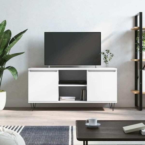 Maison Exclusive - Mobile Tv Bianco 104X35X50 Cm Materiale Ligneo-image