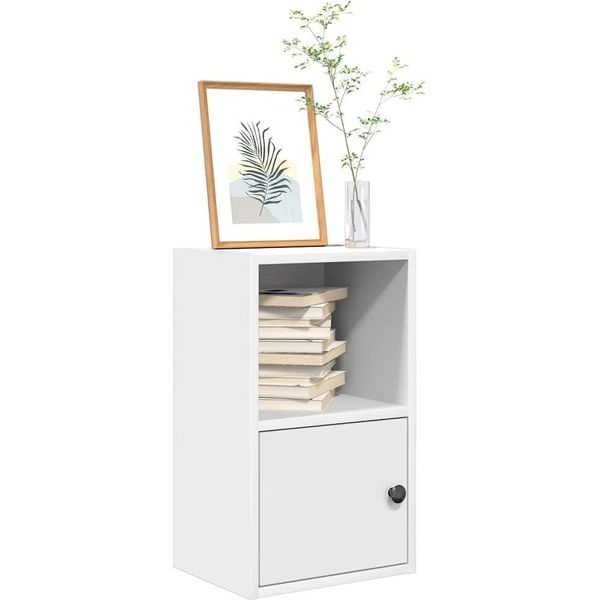 Syfax™ Libreria Bianca 31X24X52 Cm In Legno Multistrato-image