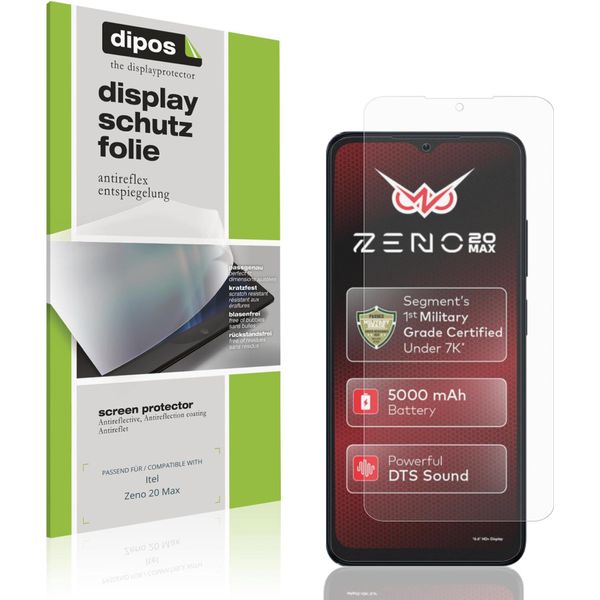 4X Pellicola Protettiva Per Itel Zeno 20 Max Protezione Schermo Antiriflesso Dipos-image