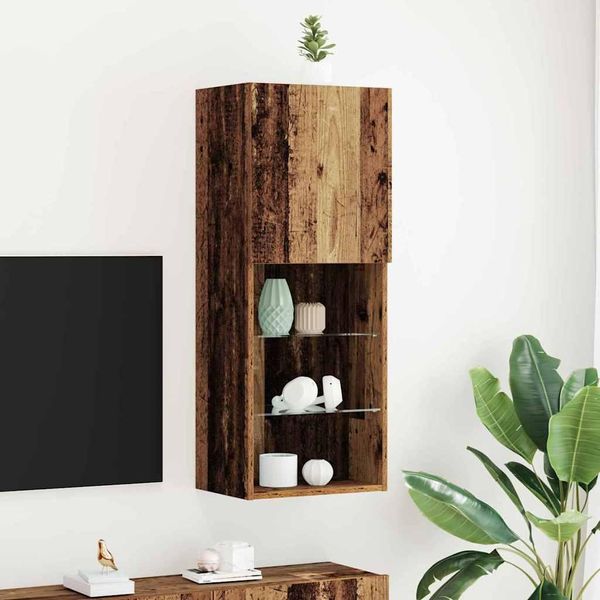Maison Exclusive - Mobile Tv In Legno Antico 40,5 X 30 X 102 Cm Materiale Ligneo-image