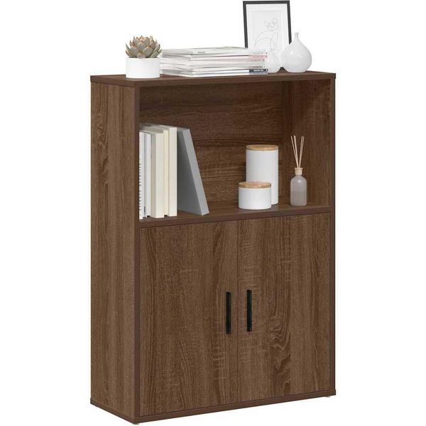 Maison Exclusive - Libreria Effetto Rovere Marrone 60X24X85 Cm Materiale Ligneo-image
