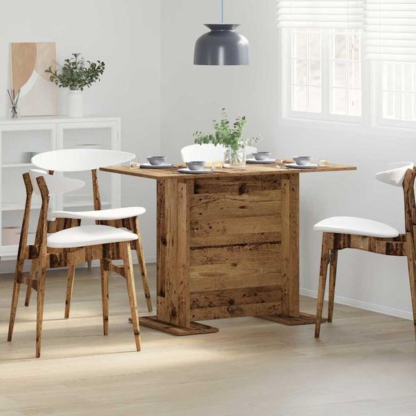Maison Exclusive - Tavolo Da Pranzo In Legno Antico 110 X 60 X 75 Cm Materiale Ligneo-image