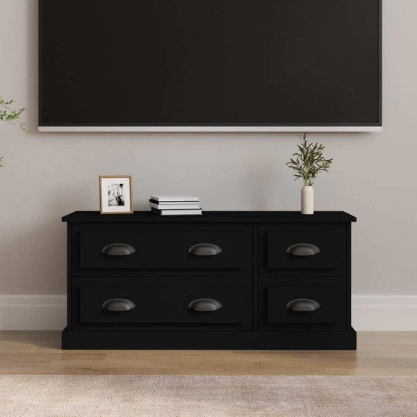 Maison Exclusive - Mobile Tv Nero 100X35,5X45 Cm Materiale Ligneo-image