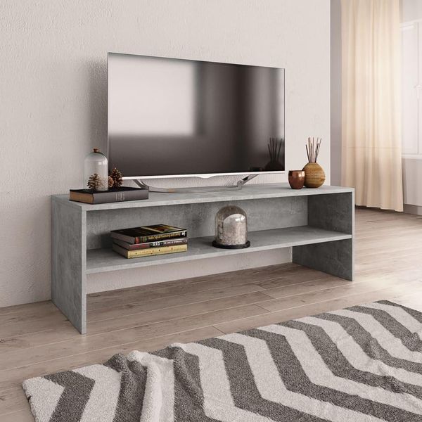 Maison Exclusive - Mobile Tv Grigio Cemento 120X40X40 Cm Materiale Ligneo-image