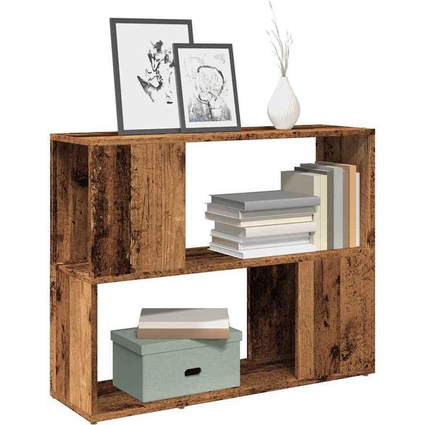 Maison Exclusive - Libreria/Divisorio Effetto Legno Antico 80X24X63 Cm-image