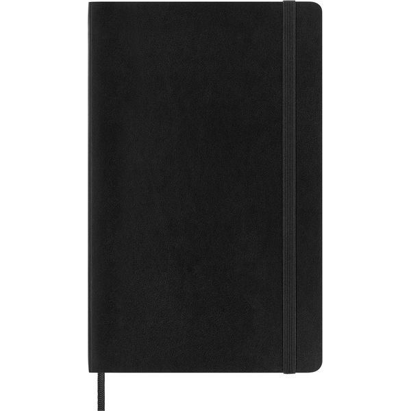 Moleskine Classic Notebook, Taccuino Con Pagine Bianche, Copertina Morbida E Chiusura Ad Elastico, Formato Large 13 X 21 Cm, Colore Nero, 192 Pagine-image