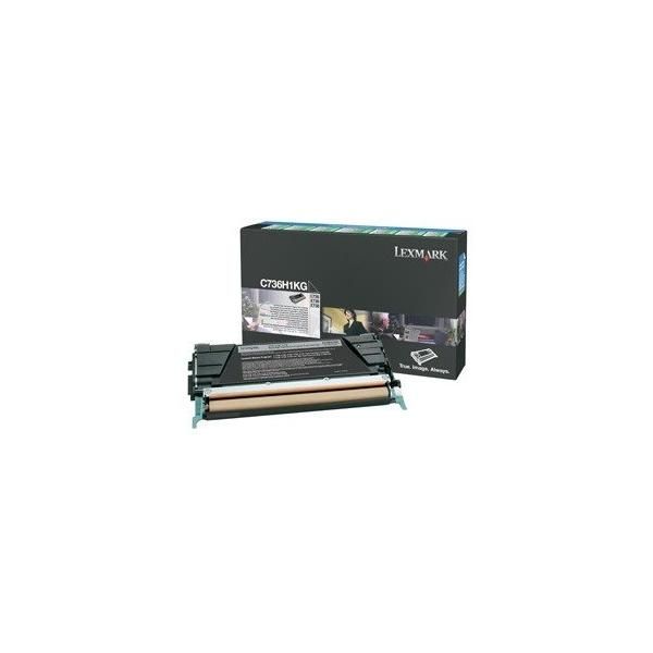Lexmark/Ibm C746H1KG Lexmark Toner FüR Lexmark C746/C748, Schwarz Hc-image
