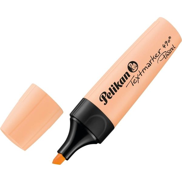 Pelikan BüRo 817363 Pelikan Textmarker 490 Pastel, Softorange, 10 StüCk Faltschachtel-image