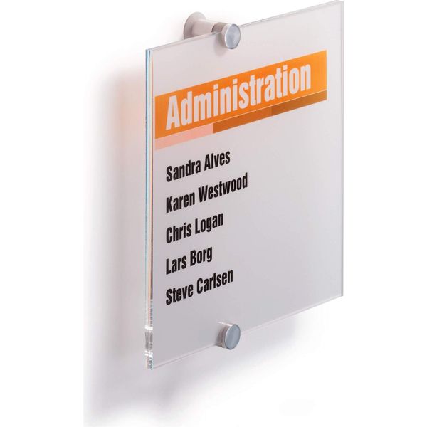 Durable Targa Fuori Porta Crystal Sign® 210X210 Mm, Trasparente, 482419-image