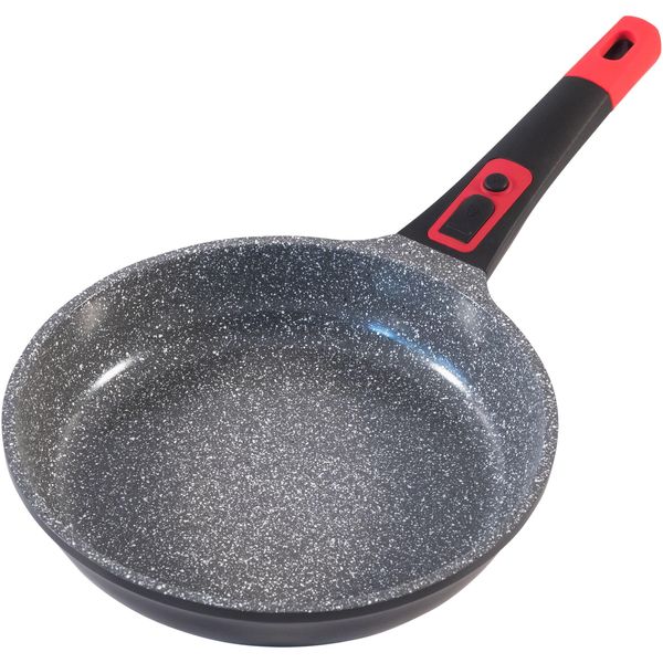 Bratpfanne King "Click-Grip", Schwarz (Schwarz, Rot), Ø:24Cm, Pfannen, Bratpfanne, Induktion, Abnehmbarer Griff-image