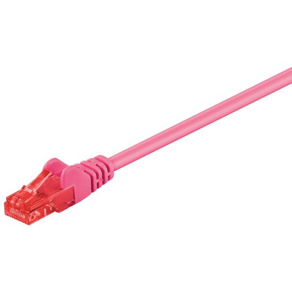 Goobay 95270 Cavo Patch Cat 6, U/Utp, Magenta, 2 M - Miscela Di Rame Cca-image