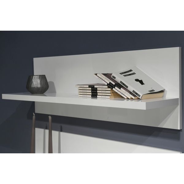 Wandboard Otto Home, Weiß (Weiß Hochglanz), B:119,7Cm H:29,7Cm T:21,2Cm, Holzwerkstoff, Regale, Wandboard-image