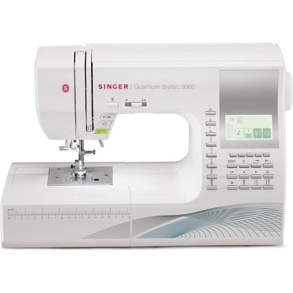 Singer 9960 Quantum Stylist Sewing Machine, White-image