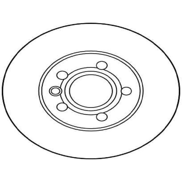 2X Trw DF2809 Disco Freno Asse Anteriore-image
