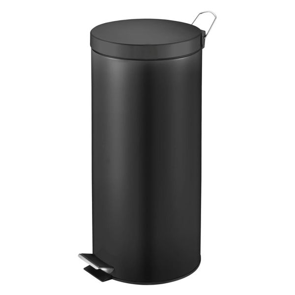 V-Part - Treteimer 30 Liter - Steel - Schwarz-image