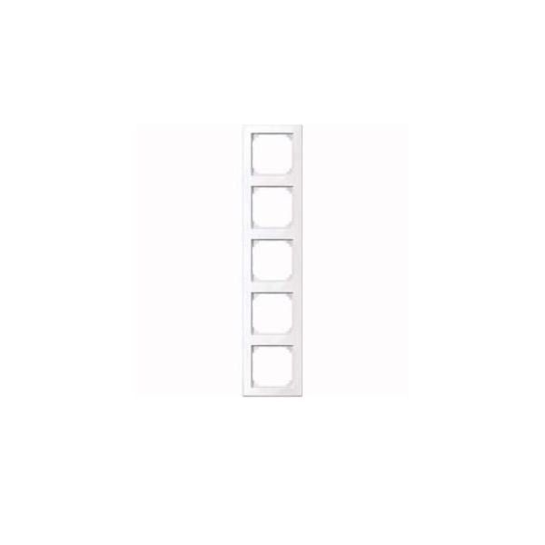 Merten 478525 Cornice M-SMART, 5 Scomparti, Bianco Attivo Lucido-image