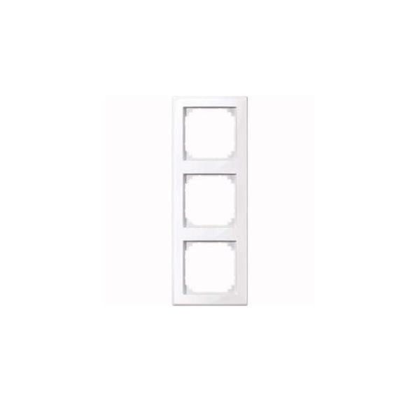 Merten 478325 Cornice M-SMART, A 3 Ingressi, Bianco Attivo Lucido-image
