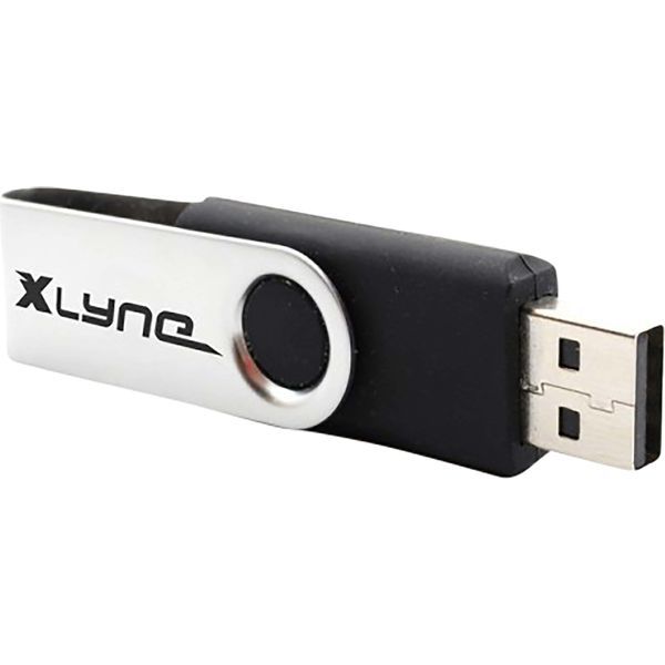 Xlyne Xlyne 177559-2 Chiavetta Usb 4 Gb Usb Type-A 2.0 Nero, Acciaio Inox-image