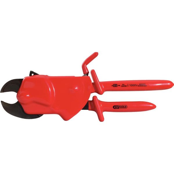 Ks Tools Cesoie Per Cavi Isolate Con Cricchetto A Una Mano, 310 Mm, 117.1246-image