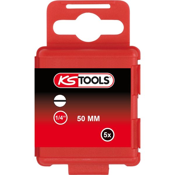 Ks Tools Bit Da 1/4" Con Intaglio 50 Mm 3,5 Mm Confezione Da 5 Pezzi - 911.3322"-image