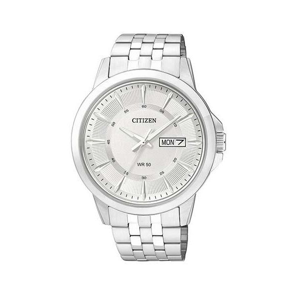 Quarzuhr Citizen, Silber (Silberfarben, Silberfarben), Armbanduhren, Damen, Quarzuhr, Armbanduhr, Herrenuhr, Damenuhr, Edelstahlarmband, Datum-image