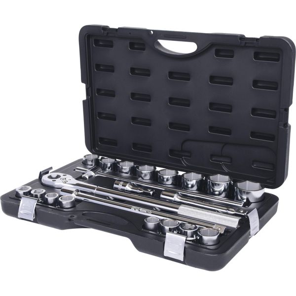 Ks Tools 911.0752 - Set Di Chiavi A Bussola - 3/4 Di Pollice - 21 Teste - Acciaio Al Cromo Vanadio - 14 Kg-image