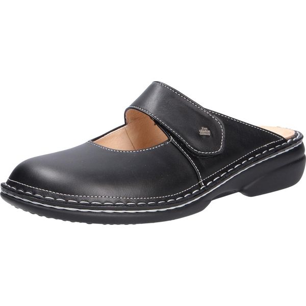 Finn Comfort Stanford, Muli Da Donna, Nero, Pelle, Nuovo - Muli Da Donna / Separatori Di Punta, Nero, Pelle (Nappaseda)-image