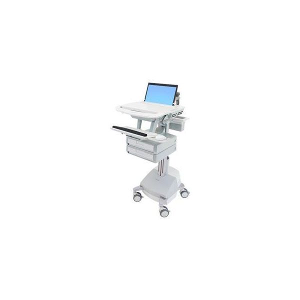 Ergotron Styleview - Carrello Multimediale - Alluminio - Grigio - Bianco - Alluminio - Plastica - Acciaio Zincato - Notebook - 10 Kg - 43,9 Cm (17,3 Pollici)-image