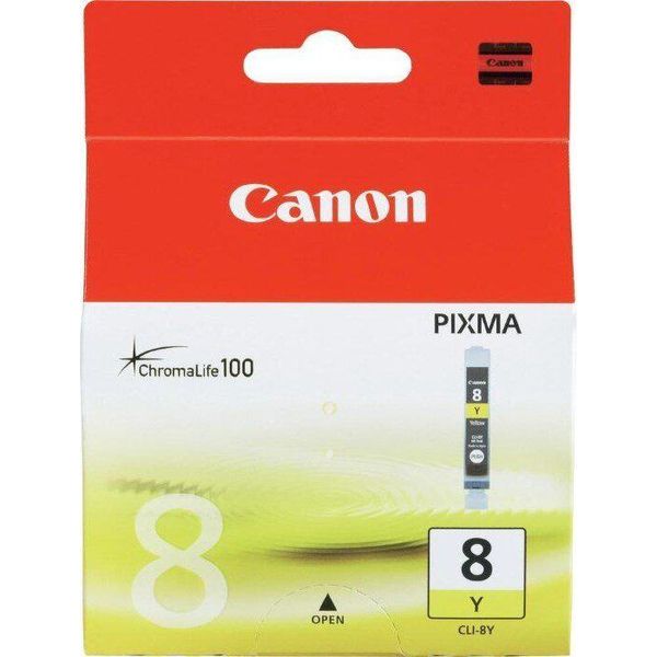 Canon CLI-8Y, Gelb, Pixma Ip3300, Pixma Ip3500, Pixma Ip4200, Pixma Ip4300, Pixma Ip4500, Pixma Ip5200, Pixma Ip5200R, P, Tintenstrahl-image