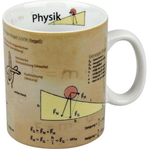 KöNitz Wissensbecher Becher Physik, Kaffeebecher, Teetasse, Tasse, Porzellan, 460Ml, 1113301062-image