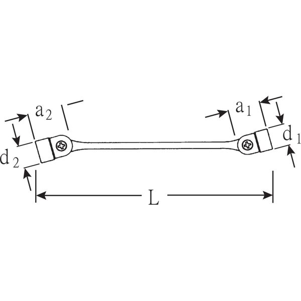 Stahlwille 29 Chiave A Doppio Snodo Flexi 17 X 19 Mm 43011719 (Chiave Per Piegare)-image