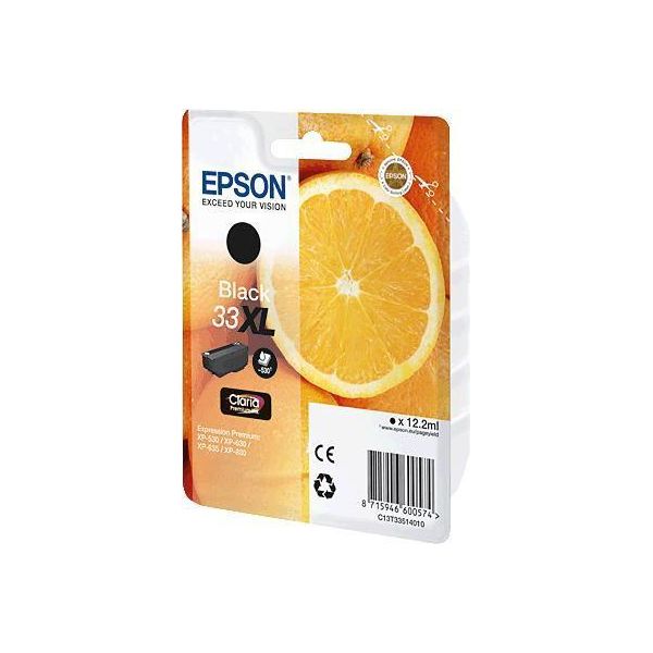 Epson 33 - High Capacity - Schwarz - Original - Blisterverpackung - Tintenpatrone (C13T33514010)-image