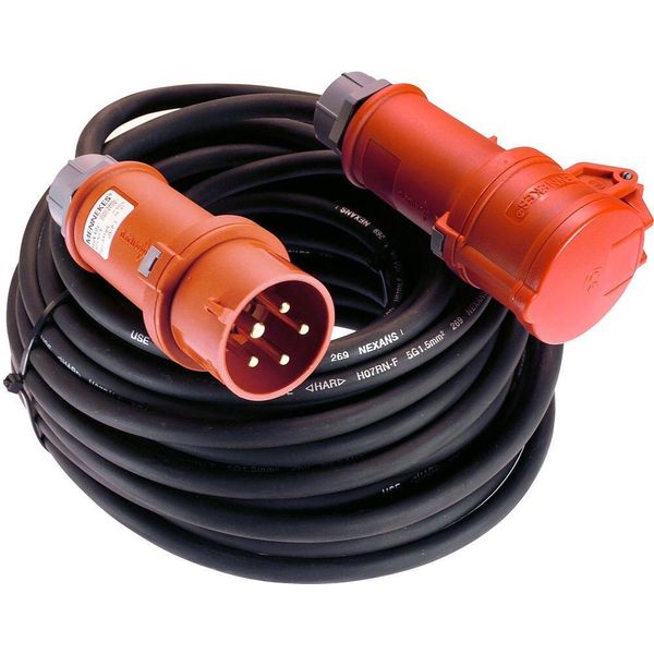 As-Schwabe Cavo Di Prolunga Cee 25M 400V 32A 5 Poli In Gomma 5G4 IP44-image