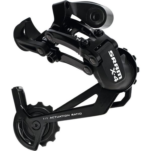 Sram 00.7515.033.000 Deragliatore Posteriore "X4"" A 7/8/9 Velocità, Gabbia Lunga (Max. 34 Denti), Nero"-image