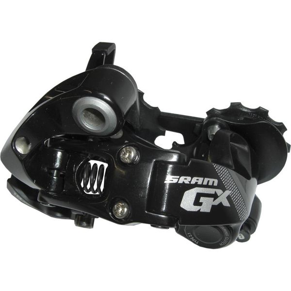 Sram 00.7518.080.001 Deragliatore Posteriore A 10 Velocità "Gx 2X10"", Gabbia Media (Max. 32 Denti), Alluminio, Nero"-image