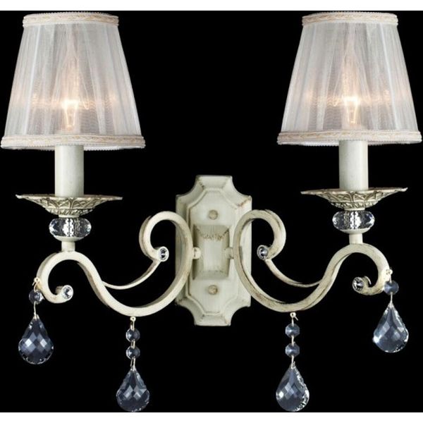 Casa Padrino Lampada Da Parete In Cristallo Barocco Crema Oro 39 X H 39 Cm Stile Antico - Lampada Da Parete Illuminazione Da Parete-image