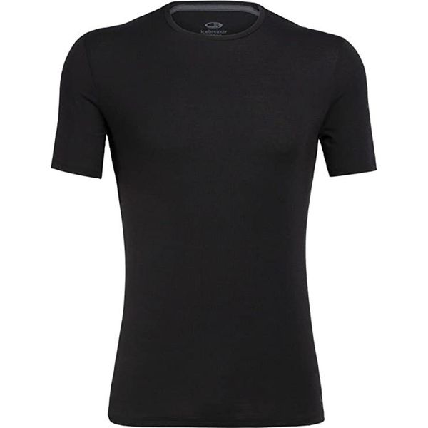 Icebreaker Anatomica Crew Merino Short Sleeve Baselayer Nero S Uomo Nero S-image