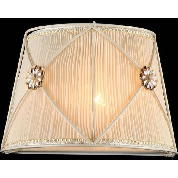 Casa Padrino Lampada Da Parete Barocca Oro Bianco 28 X H 19 Cm Stile Antico - Lampada Da Parete Illuminazione Da Parete-image