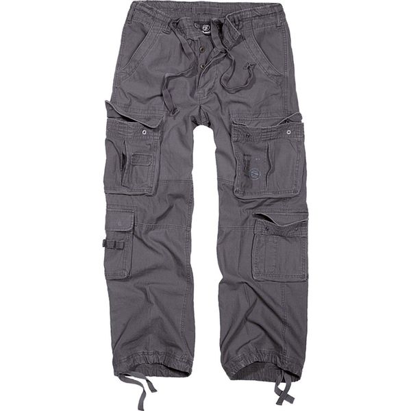 Brandit Pure Vintage Cargo Army Hose Charcoal - M-image