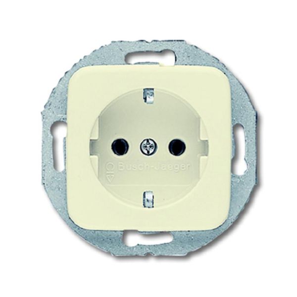 Busch-Jaeger Inserto Presa Schuko Bosch-Duro 2000 Si, Anello Di Supporto Rotondo 2011-0-1342-image