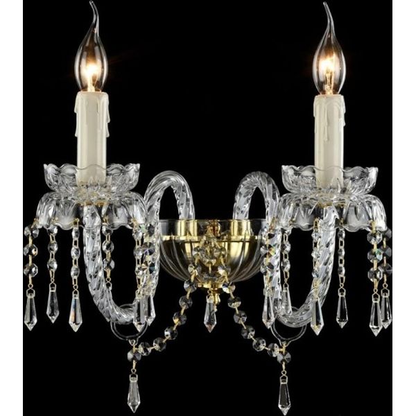 Casa Padrino Applique Barocche Oro 34,3 X H 29 Cm Stile Antico - Lampada Da Parete Illuminazione Da Parete-image