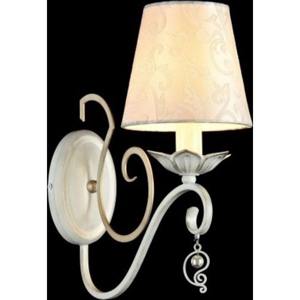 Casa Padrino Lampada Da Parete Barocca Oro Bianco 14 X H 33 Cm Stile Antico - Lampada Da Parete Illuminazione Da Parete-image
